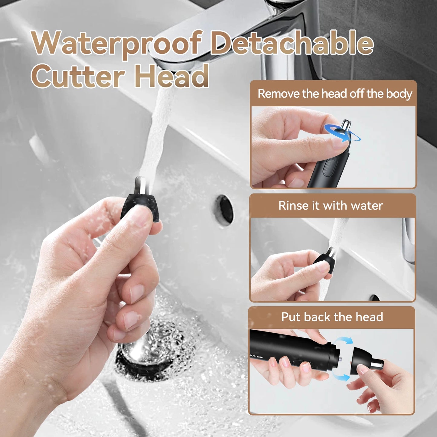 Electric Nose Hair Trimmer™ – Gentle, Precise & Portable