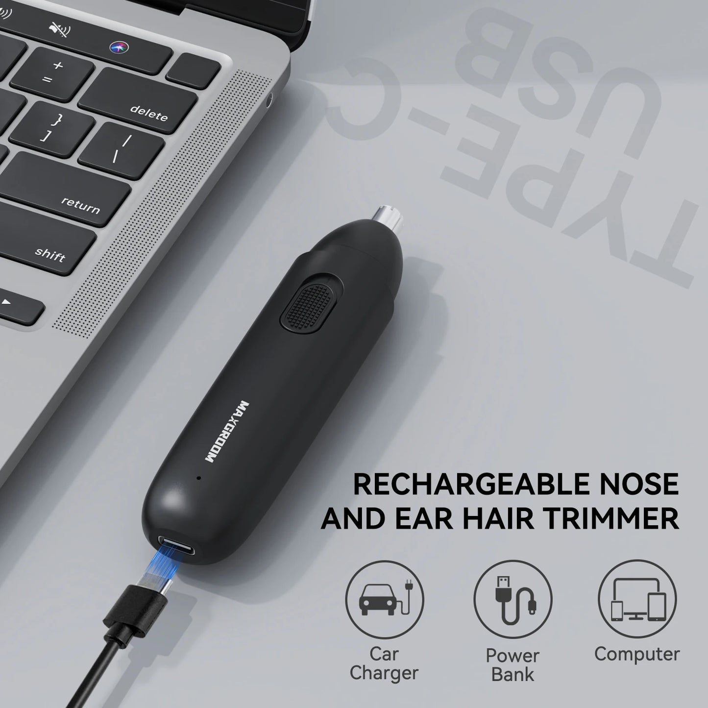 Electric Nose Hair Trimmer™ – Gentle, Precise & Portable