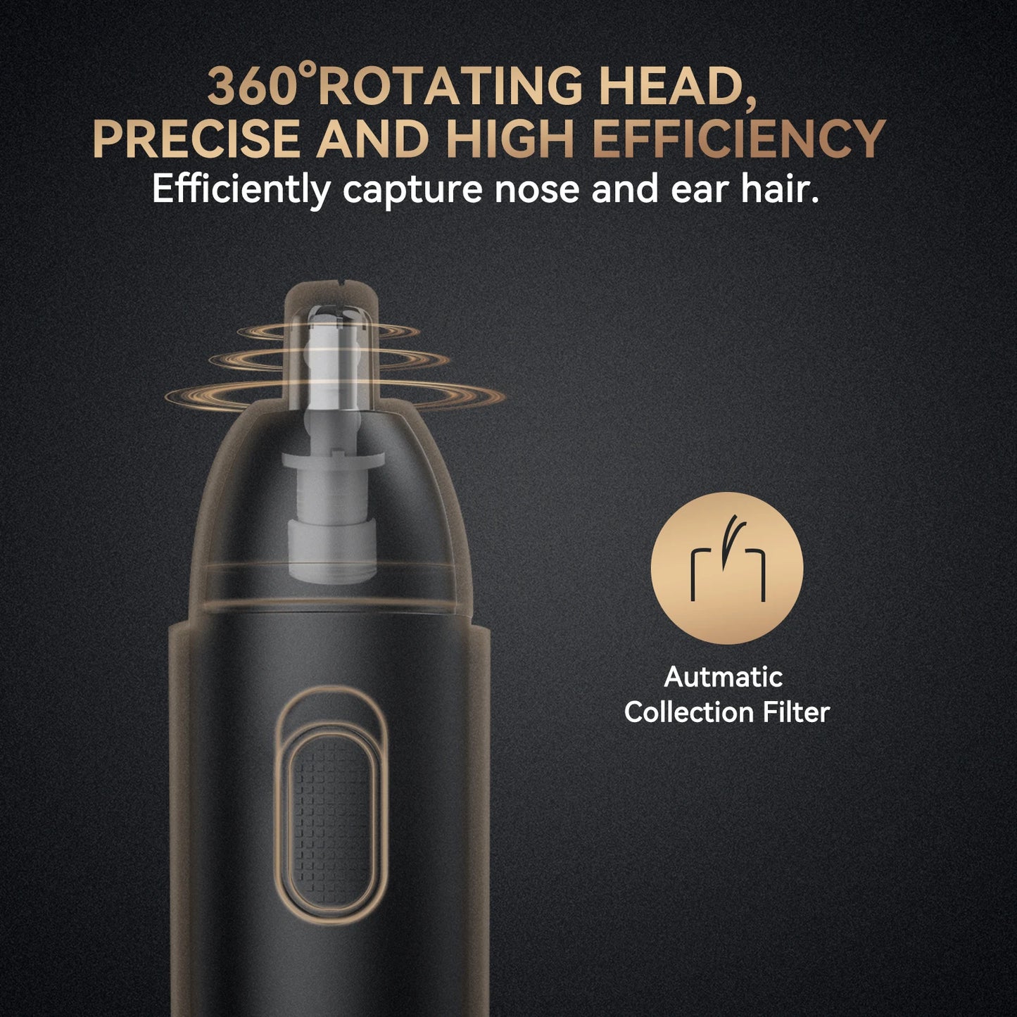 Electric Nose Hair Trimmer™ – Gentle, Precise & Portable